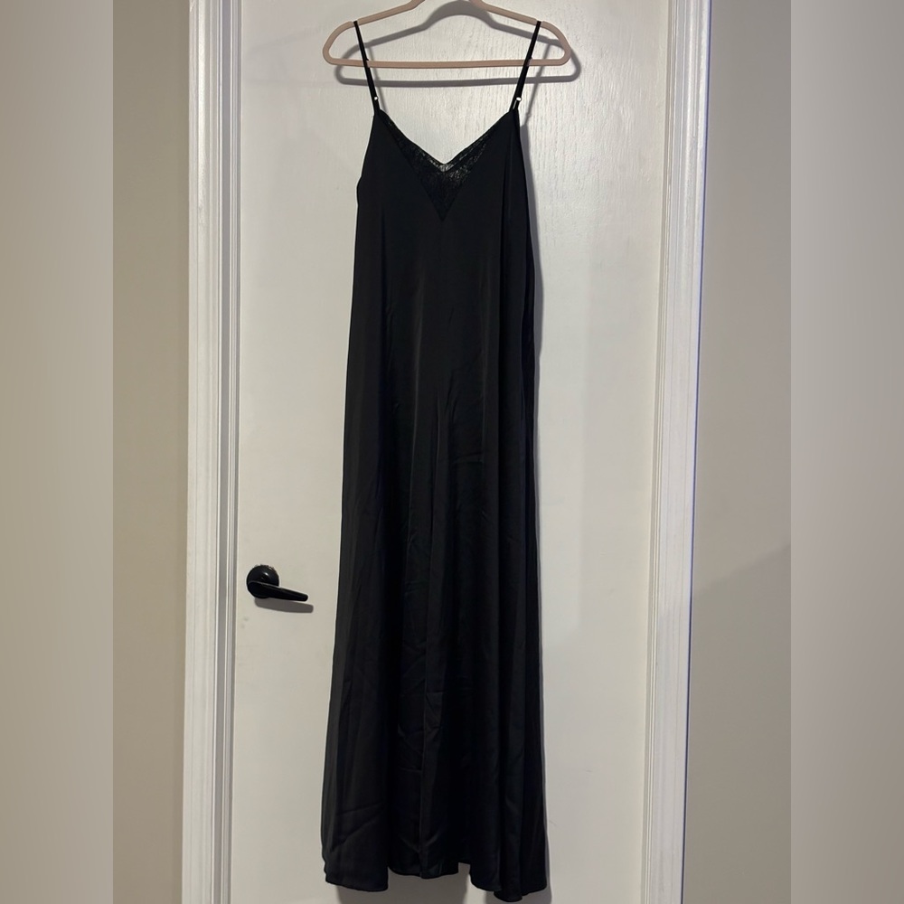 Nasty Gal Black Lace Accent Dress